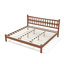 Lits King robustes, cadre en bambou massif, style rustique moderne pour la maison