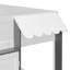 Lit mezzanine double avec maisonnette et rangement, lit en bois moderne pour enfants / adolescents, blanc et gris-1064237202