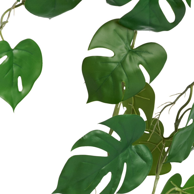 33 po Faux feuilles suspendues Monstera