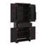 Armoire de rangement de 72 po de hauteur avec portes et tiroir, plusieurs espaces de rangement avec tablettes réglables et supports de rangement-114243684