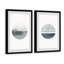 « luna abajo diptych », ensemble de 2 reproductions de peintures à l’aquarelle encadrées-27953879
