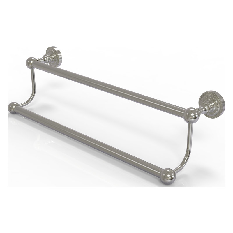 Barre à serviettes murale double Marchmont, Nickel satiné