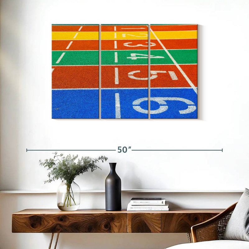 Running Track, 24" H x 38" W