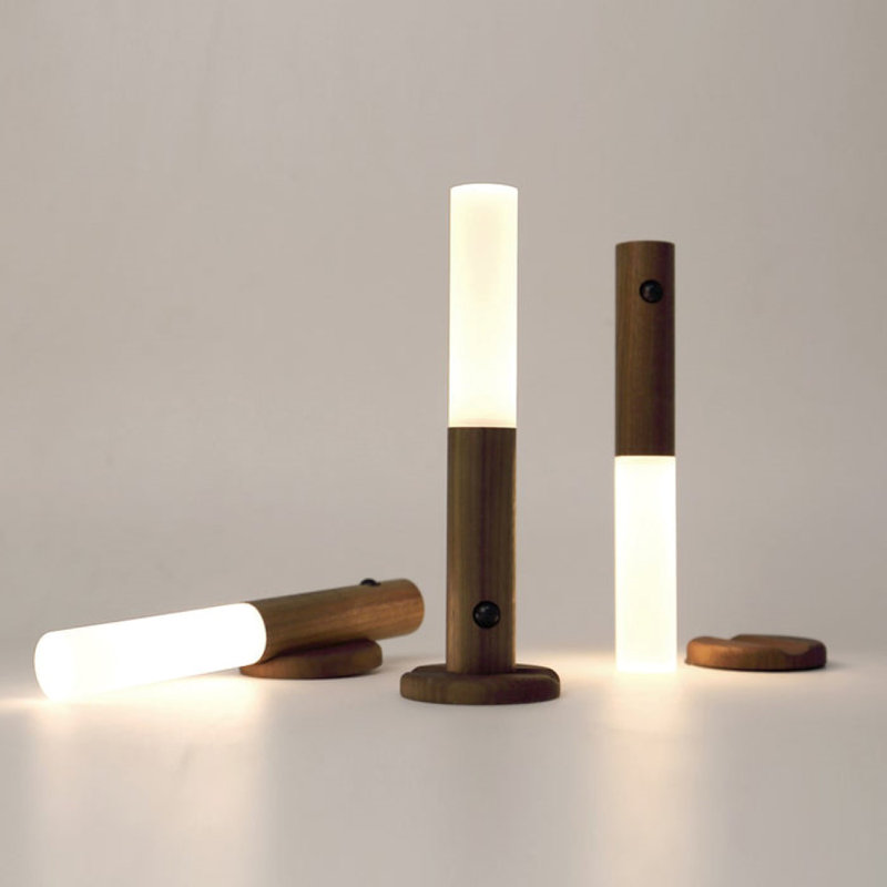 Motion Sensor Rechargeable Light/Walnut