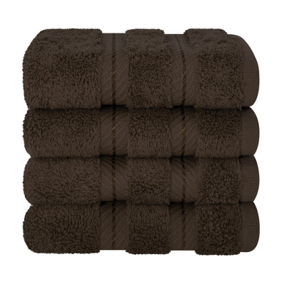 Darcelle 100% Cotton 4-Piece Turkish Washcloth Set