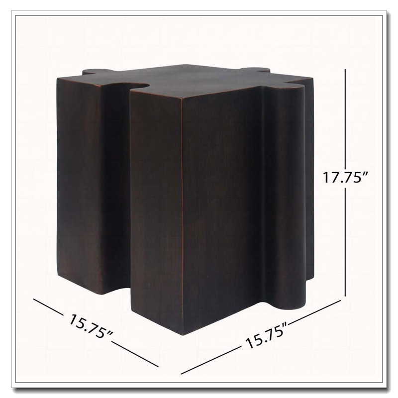 Table d'appoint 3 pièces MVE, tables d'appoint d'extérieur / d'intérieur Convex Edge, Cuivre