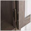 Modern Tall Storage Cabinet With Glass Doors & Shelves - Versatile Freestanding Sideboard With Drawer For Living Room, Kitchen, Dining Room, & Office - Brown Finish