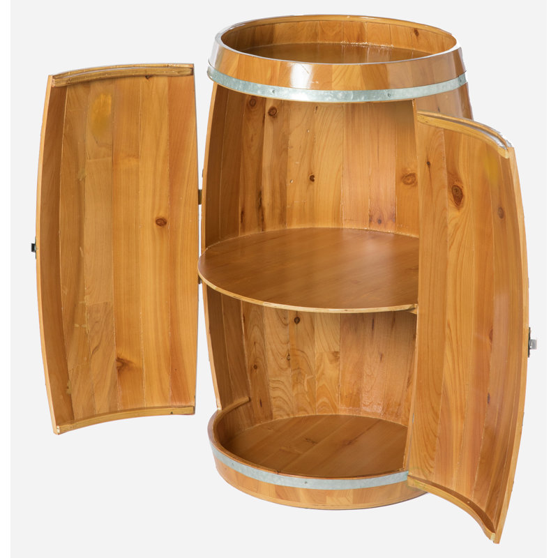 Porte-bouteilles de vin en bois massif de 14 bouteilles en brun Alcide