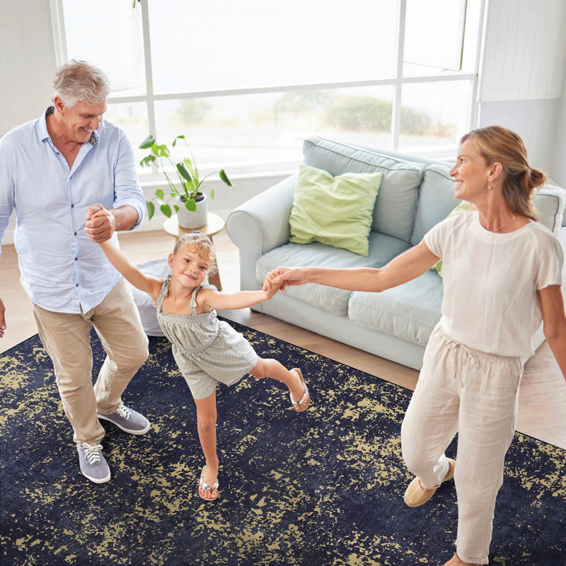 Area Rug For Living Room, Machine Washable Arearug, Low-Pile, Non-Slip, Non-Shedding, Foldable, Kid & Pet Friendly - Area Rugs For Living Room, Bedroom, Kitchen