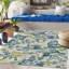 Tapis bleu / ivoire Blodewn-86831349