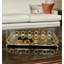Plateau miroir rectangulaire Dec Cadre avec cadre en fil d'or rose - Cadeau de Noël élégant pour la décoration intérieure