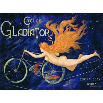 Cycles Gladiator Vintage Advertisement on Wrapped Canvas