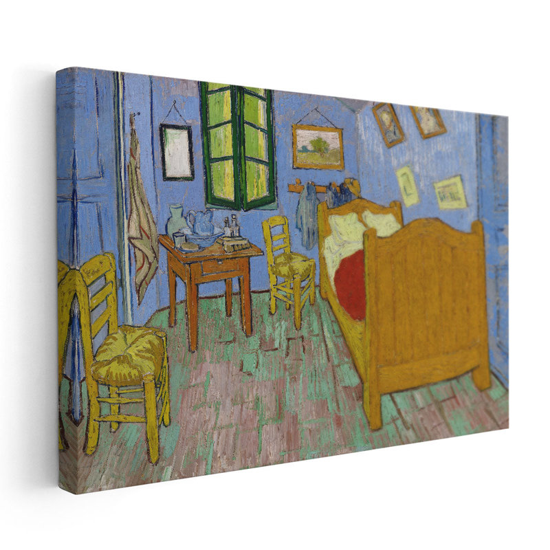 La chambre à coucher, 1889 - reproduction d'art sur toile, H 32 po x l 48 po