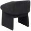 Fauteuil d'appoint à accoudoirs inclinés noir Mcdonald