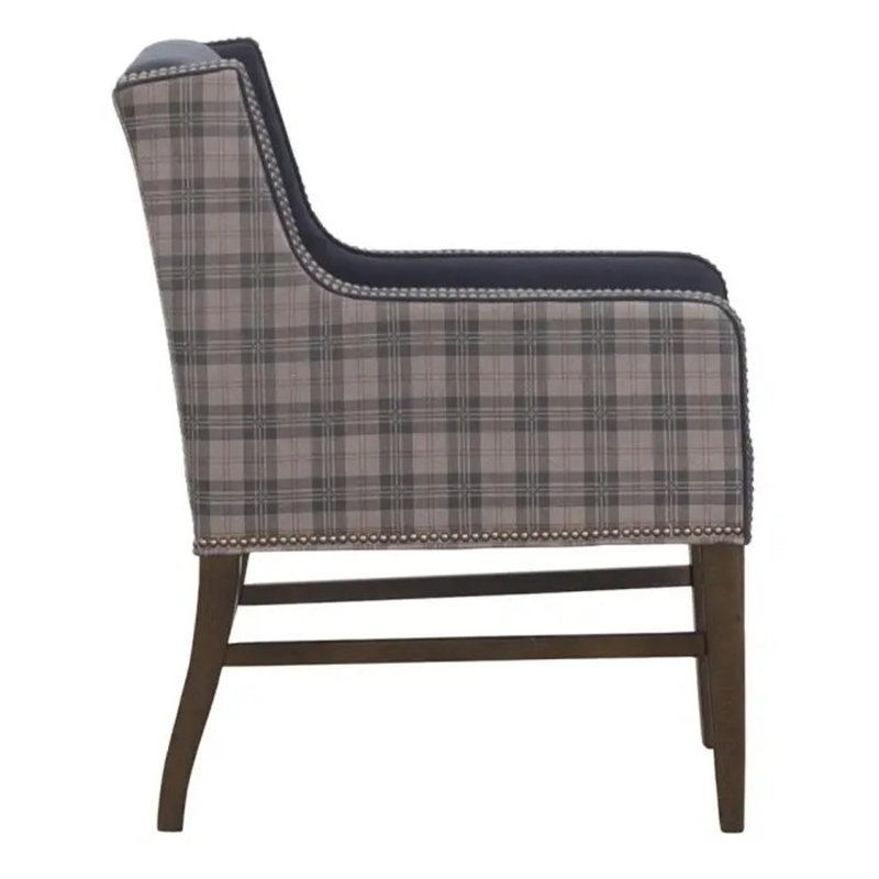 Fauteuil Fiona de 25 po de largeur, 100% polyester albâtre 3157, Espresso