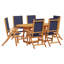 Solid Wood Patio Dining Set Oval Table-101510509-122610819-122610822