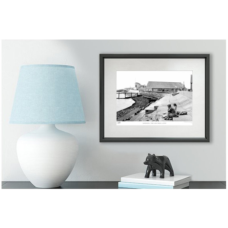 Jaywick, The Sea Wall C1955 by Francis Frith - Single Picture Frame Print, 40cm H x 50cm W x 2.3cm D
