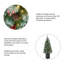 Arbre de Noël vert régulier avec lumières artificielles-1501907038