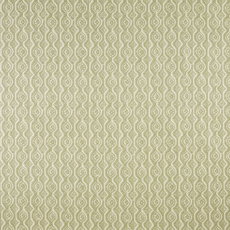 Small Damask Fabric, Green