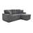 Glory Furniture Connie G00400-SCH Sofa Bed Chaise Gray