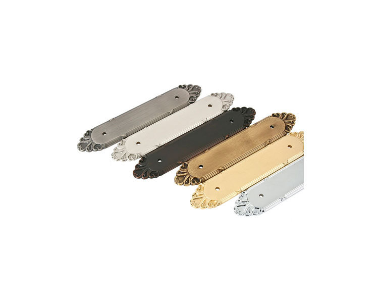 Emtek Ribbon and Reed Backplate for Cabinet Pull