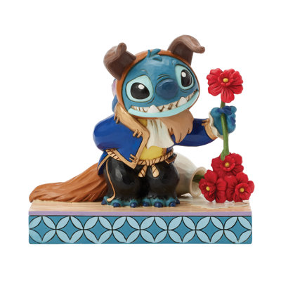 Figurine Disney Traditions par Jim Shore, Halloween Lilo et Stitch habillée en bête