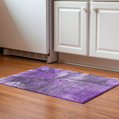 Tapis mauve Premium lavable à la machine