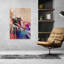«Vibrant Race Car Motion», art moderne abstrait coloré, cheval-129476097