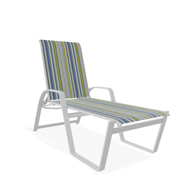 Holna Outdoor Rust-Resistant Metal Chaise Lounge