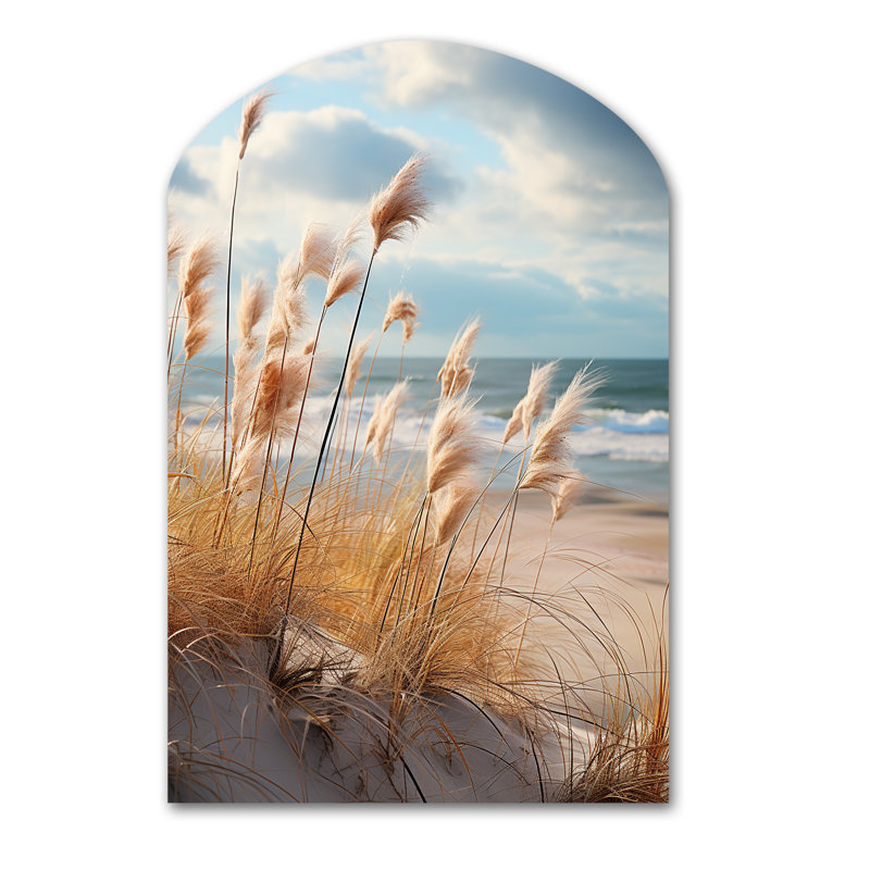 Marable Beach Photo Coastal Harmony I - décoration murale asymétrique en métal Beach Coast, Arch, H 43 po x l 33 po