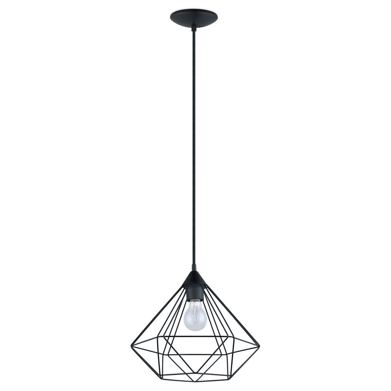 Chorio 1 - Light Matte Black Single Pendant, 72" H x 12.5" W x 12.5" D
