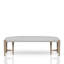 Charmant banc en tissu de polyester avec garniture élégante pour la décoration intérieure