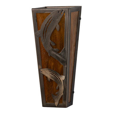 Rustic Lodge Flush Mounted Sconce