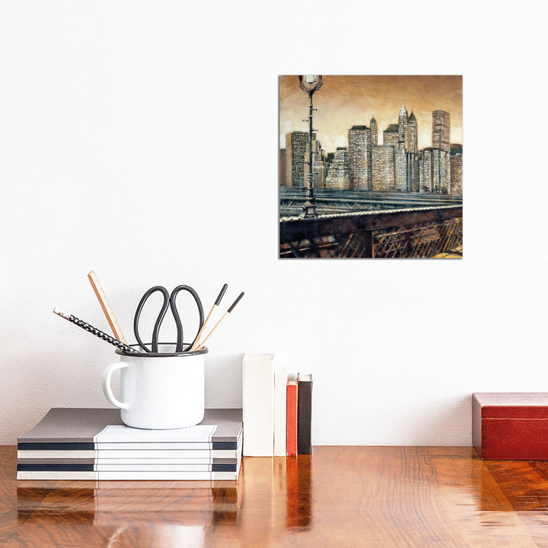 Manhattan Sunset I by Matthew Daniels - Wrapped Canvas Gallery-Wrapped Canvas Giclée, 30.48 cm H x 30.48 cm W