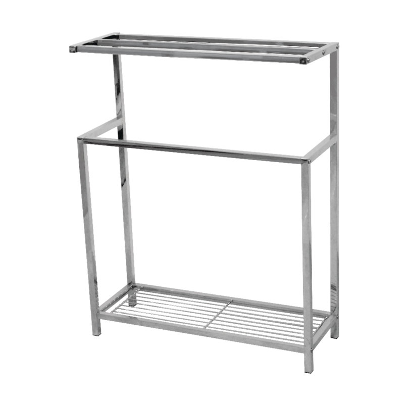 Kingston Brass Edenscape Freestanding Towel Rack, Polished Chrome