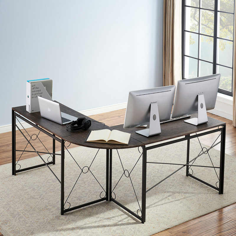 Bureau en L Aleksander, Chêne gris