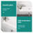 White Ceramic Wall Mount Bathroom Sink - 14.4X7.13 Inch Rectangular, Stain , Low Water Absorption, Acid Resistance, Modern Attractiveness With Faucet Hole Rectangular Sink, Stain-, Absorption