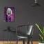  «Dapper Dog On Mauve» par Heather Gauthier, art mural en verre acrylique, 16 po x 24 po-825559072