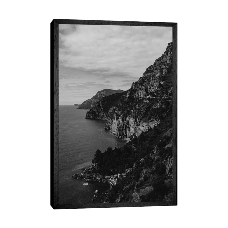 Amalfi Coast II by Bethany Young - Print on Canvas, 152.4cm H x 101.6cm W x 3.81cm D, Black Framed