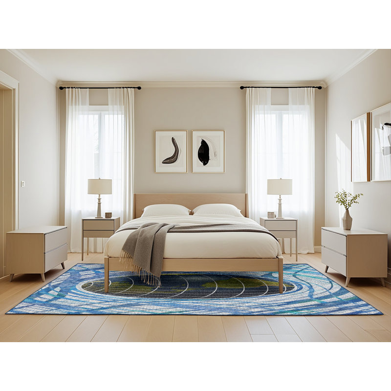 Tapis bleu, Rectangle 5 pi x 8 pi