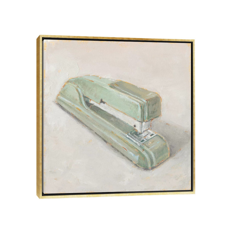 «Old School IV» par Ethan Harper - reproduction d'art, H 18 po x l 18 po x 1,5 po, Toile encadrée d'or, Pas de tapis