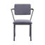 Ensemble de 2 chaises de salle à manger en tissu gris et gris anthracite Cargo