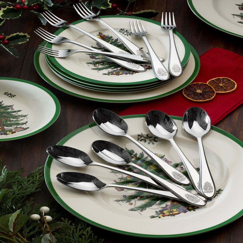 Spode Christmas Tree Cocktail Forks