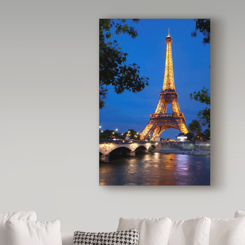 Avisha Tour Eiffel 3, reproduction de photo sur toile tendue, H 32 po x l 22 po