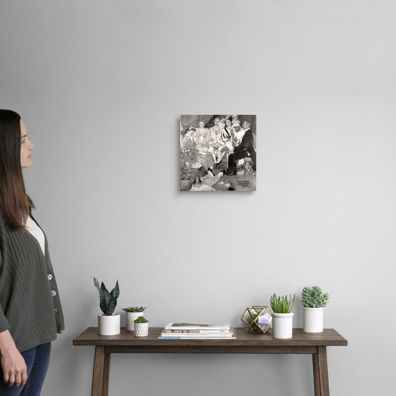 Murder Mystery, art mural sur toile, Toile tendue, H 12 po x l 12 po x P 1,25 po