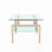Clear Rectangle Glass Coffee Table