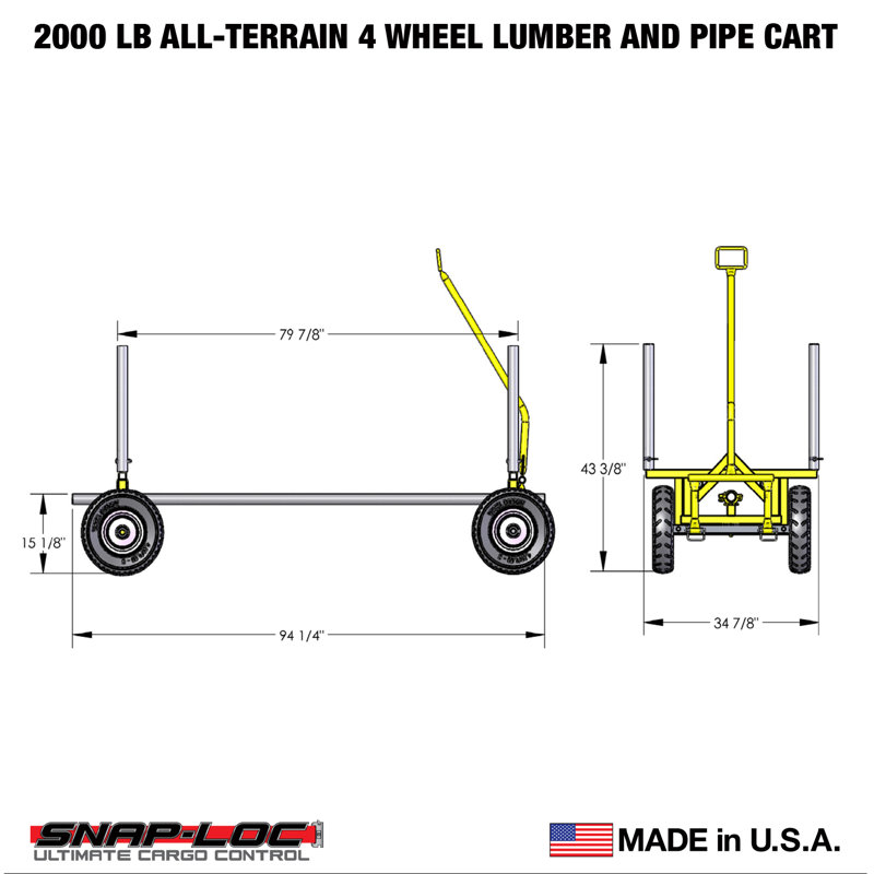 2000 Lb. Capacity Foldable Hand Truck Dolly