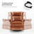 Hayliee Kelly Clarkson Home Waxed Leather Swivel Glider and Rocker Recliner (Set of 2)-101319315