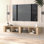 Meuble télé Aven pour téléviseur de 78 po ou moins avec tablettes ouvertes