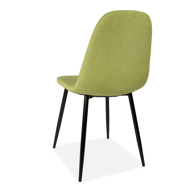 Gaviota 46cm H Cotton Upholstered Side Chair, Green